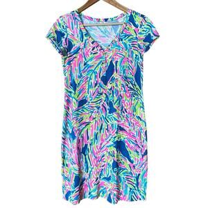 Lilly Pulitzer T-Shirt Dress Size XS Palmira 100% Pima Cotton Preppy Resort